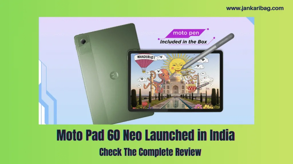 Moto Pad 60 Neo Launch in India